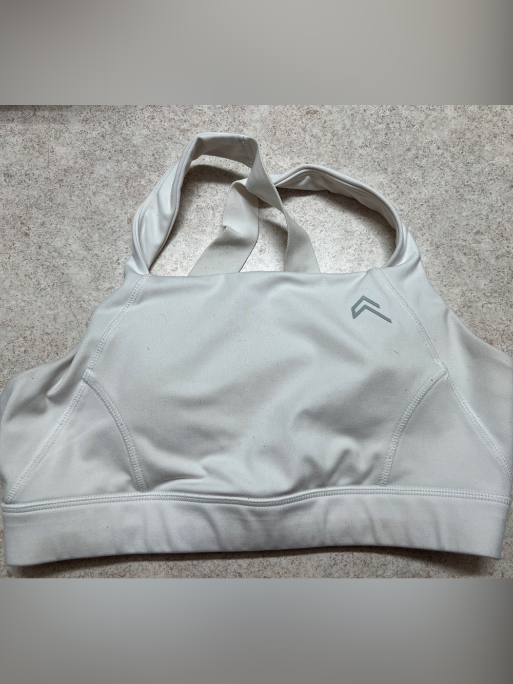 Oner Active White Strappy Performance Sports Bra